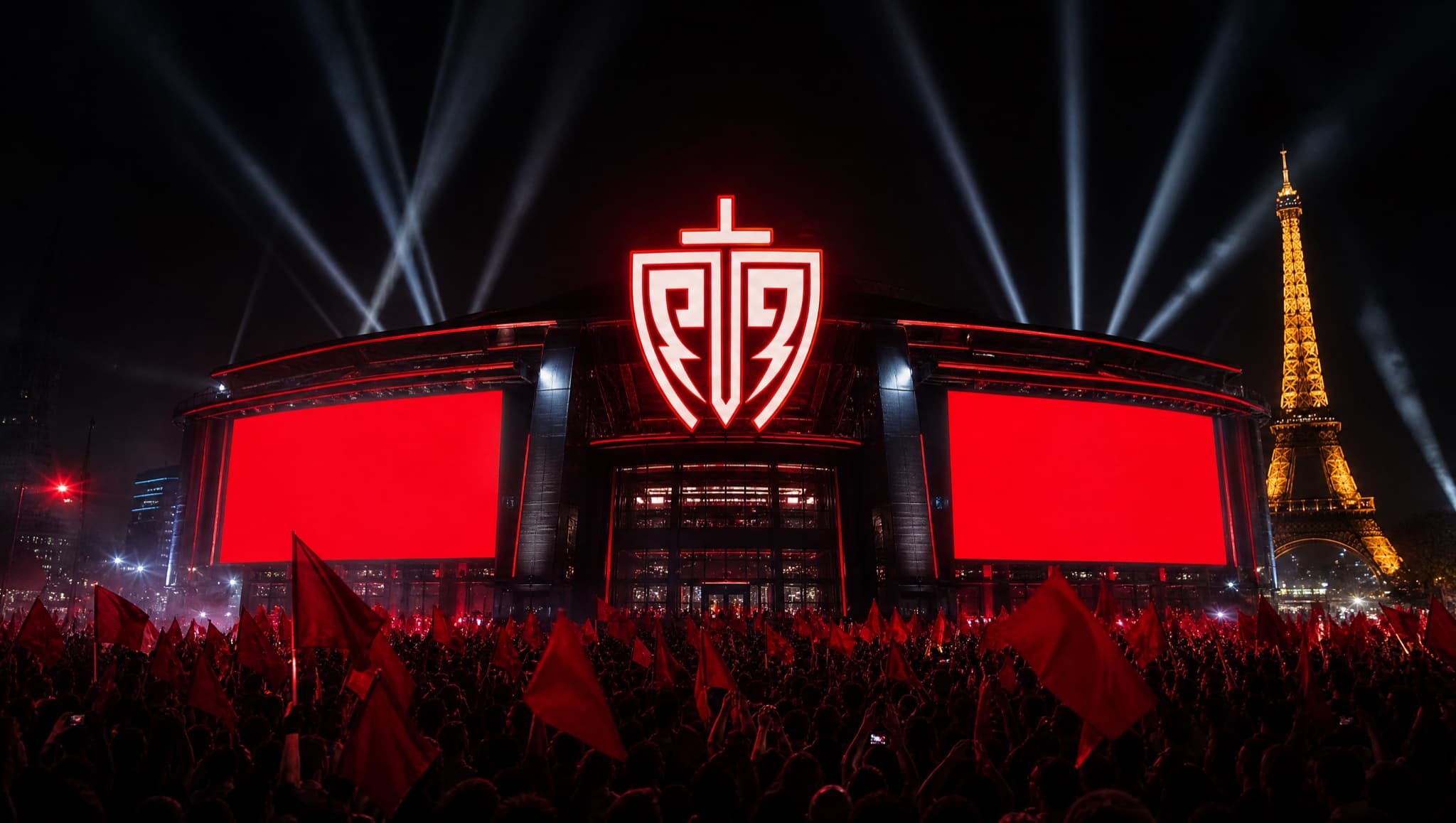 The Esports World Cup arena in Paris, carrying the Elite crest