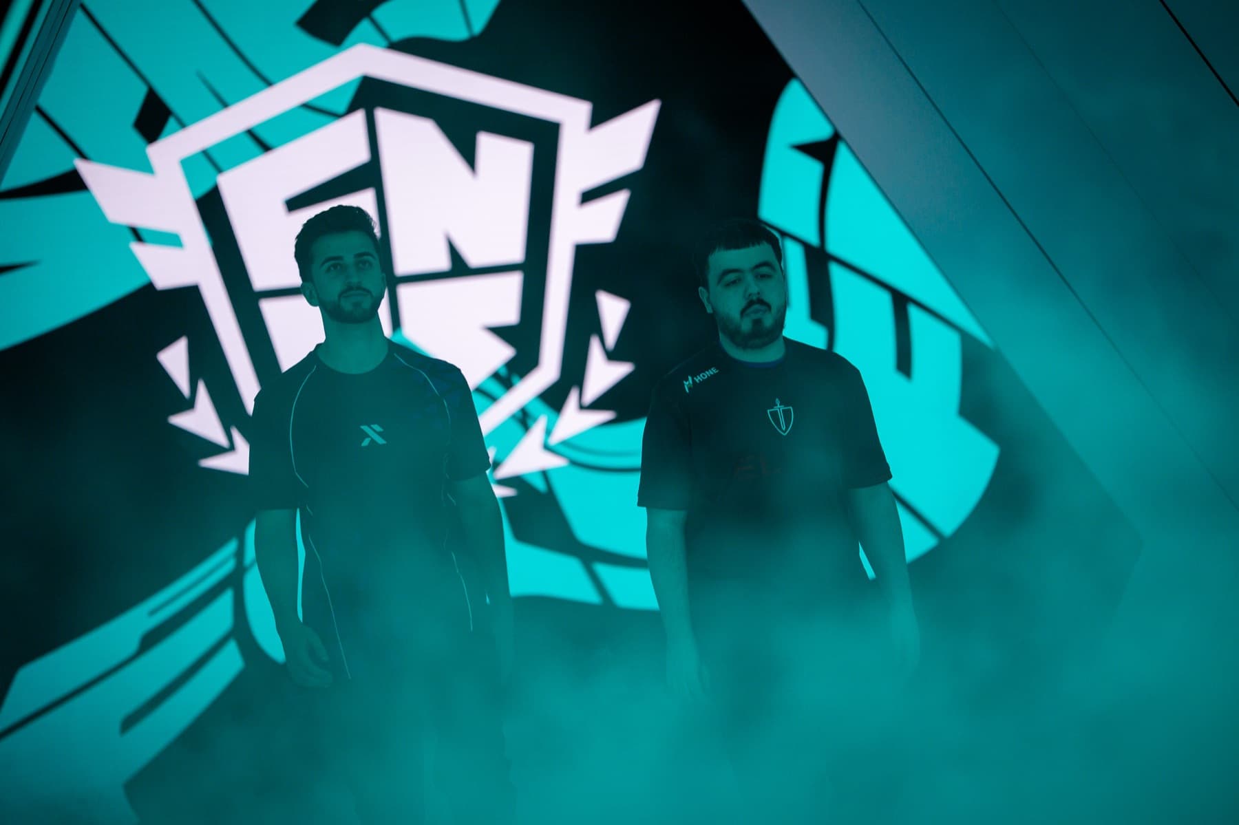 Elite Esports' Fortnite players walking out at an FNCS event
